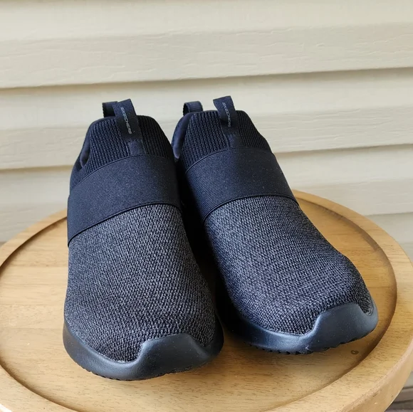 Skechers men's bounder inshore black sneakers - Picture 4 of 9